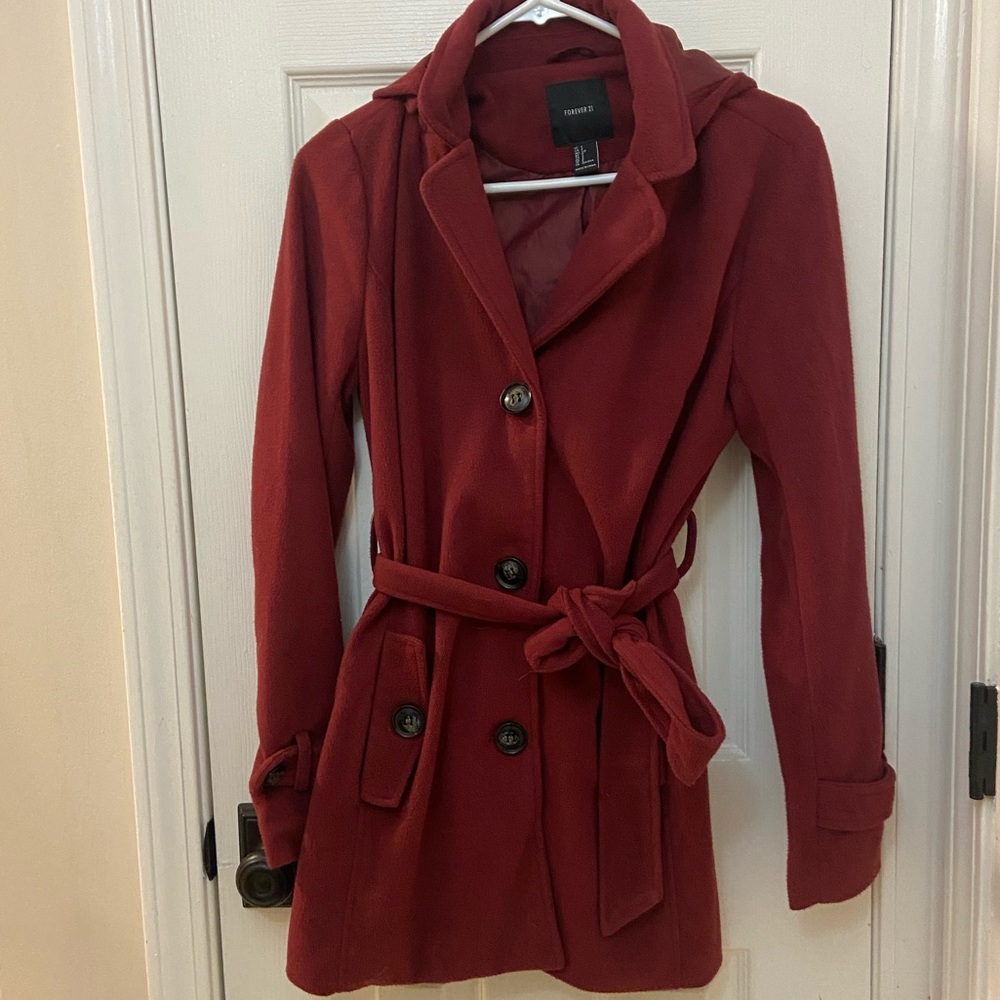 Forever 21 Red Trench Coat